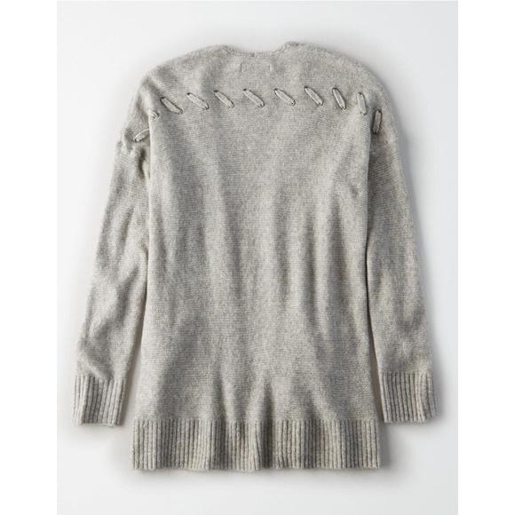 AE // Lace Up Back Detail Cardigan - Picture 1 of 6